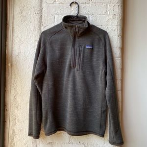 Patagonia Better Sweater 1/4 Zip Jacket. Mens Size Small. Grey/Brown